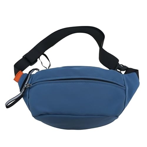 Bauchtasche für Damen und Herren, mit verstellbarem Riemen, kleine Umhängetasche, Hüfttasche für Laufen, Wandern, Reisen, Sport, blau von CVZQTE