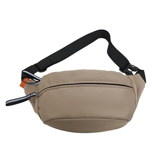 Bauchtasche für Damen und Herren, mit verstellbarem Riemen, kleine Umhängetasche, Hüfttasche für Laufen, Wandern, Reisen, Sport, khaki von CVZQTE