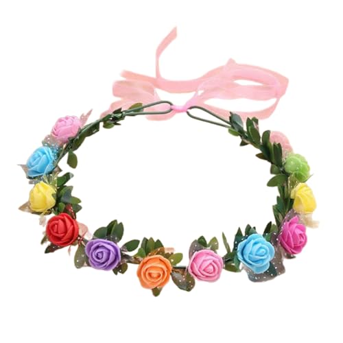 Brautblume für Hochzeit, Blumengirlanden, Haarkranz, Blumenkranz, Blumenstirnbänder, Blumenstirnbänder für Damen von CVZQTE