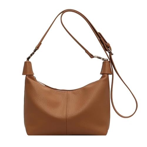 CVZQTE 2023 PU-Tasche, einfarbige Umhängetasche, große Kapazität, Schultertasche für Mädchen, Teenager, Frauen, Freizeittaschen, vielseitige, trendige Tasche von CVZQTE