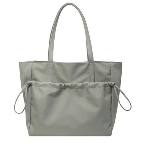 CVZQTE 2024 Umhängetaschen Große Kapazität Einkaufstasche Handtasche Nylon Tasche für Frauen Mädchen Büchertasche, grün von CVZQTE
