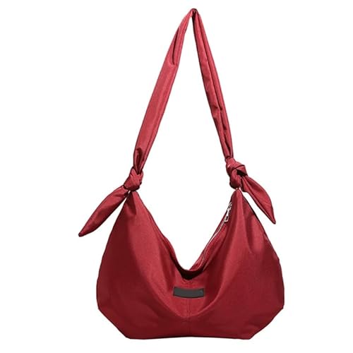 CVZQTE Dumpling Bag Crossbody Bag Large Capacity Fashion Bag Shoulder Bags Versatile Travel Bag for Teen Student Girl Nylon Bag, burgunderfarben von CVZQTE
