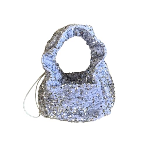 CVZQTE Elegante Damenhandtasche, auffällige Schultertasche mit plissiertem Riemen, Unterarmtasche, ideal für Reisen, Schule und Arbeit von CVZQTE