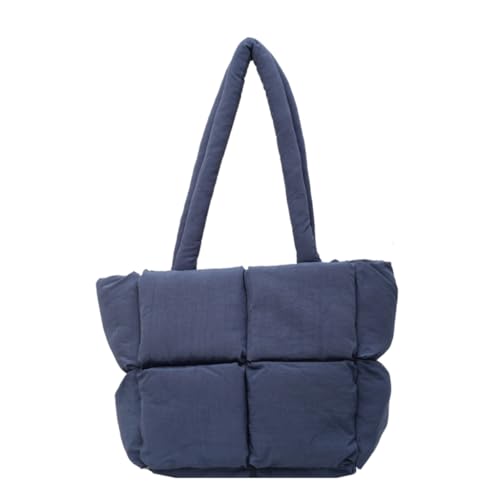 CVZQTE Elegante Umhängetasche, gesteppt, Puffertasche, bequeme und modische Handtasche, ideal für den täglichen Gebrauch, blau von CVZQTE