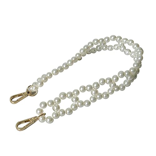 CVZQTE Ersatz-Perlenriemen mit Metallschnallen, DIY-Griffe, Schultergurtkette, elegantes Unterarmtaschen-Zubehör von CVZQTE