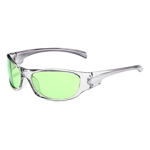 CVZQTE Futuristische Sonnenbrille für Erwachsene, Unisex, Karneval, Nachtclub, Fotobrille, Subkultur-Sonnenbrille, Sonnenschutzzubehör von CVZQTE