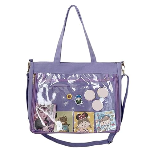 CVZQTE Harajuku Ita Bag, japanische JK-Schultertasche für Frauen und Mädchen, große Kapazität, Canvas-Tragetasche, einheitliche Umhängetasche, Einkaufstasche von CVZQTE