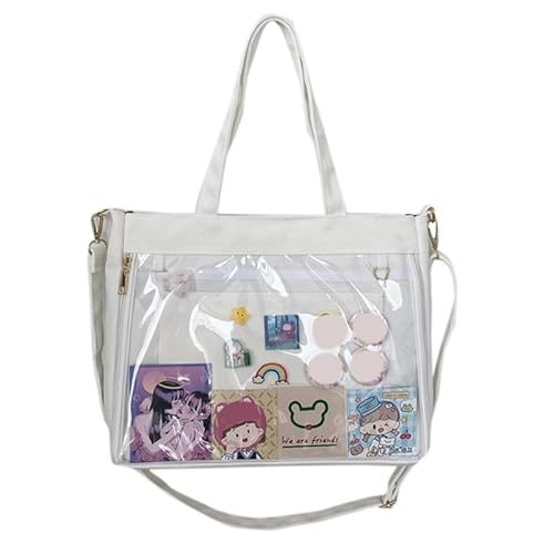 CVZQTE Harajuku Ita Bag, japanische JK-Schultertasche für Frauen und Mädchen, große Kapazität, Canvas-Tragetasche, einheitliche Umhängetasche, Einkaufstasche von CVZQTE