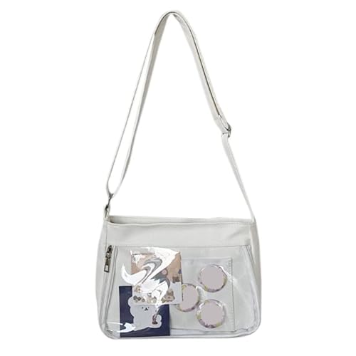 CVZQTE Japanische High School Mädchen JK Tasche Damen Nylon Handtaschen und Geldbörsen Transparente Itabag Damen Umhängetaschen von CVZQTE