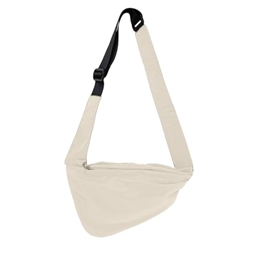 CVZQTE Koreanische Damen-Brusttasche, modische Nylon-Umhängetasche, Handy-Tasche mit verstellbarem Riemen, aprikose von CVZQTE