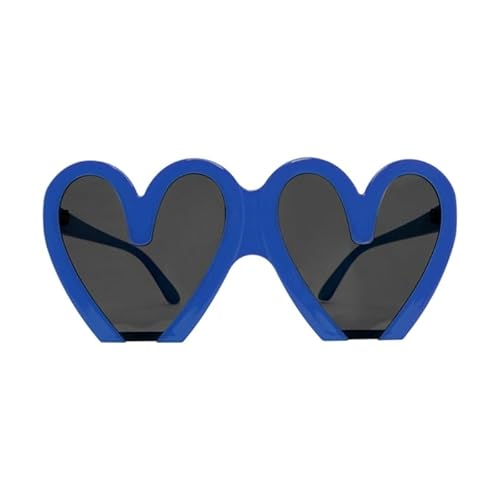 CVZQTE Lustige Herz-Sonnenbrille, Hawaii-Party-Herz-Sonnenbrille, Strand-Sonnenbrille, übergroße Herz-Brille, klobige Sonnenbrille von CVZQTE