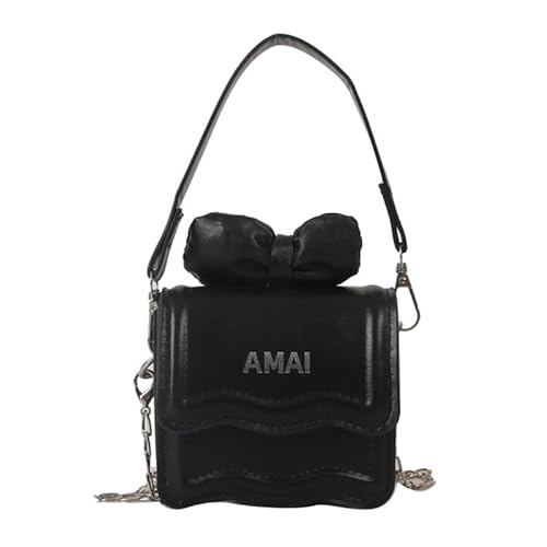 CVZQTE Mini-Handtasche mit Schleife für Damen und Mädchen, kompakte und leichte Umhängetasche, leicht zu tragende Umhängetasche für Mädchen von CVZQTE