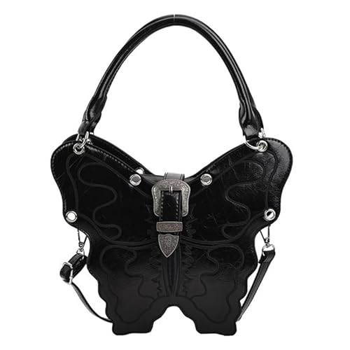 CVZQTE Mode Umhängetasche einfache PU Leder Pendeltasche Frauen Schmetterling Form Handtasche elegante Umhängetaschen Geldbörse von CVZQTE