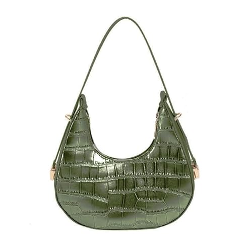 CVZQTE Modische Achseltasche mit Alligator-Print, Schultertasche für Mädchen und Frauen, Damen-Geldbörse, Unterarm, trendige Handtasche, Halbmond-Tasche, Einkaufstasche von CVZQTE