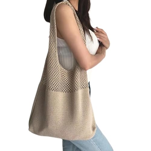 CVZQTE Modische Strickhandtasche für Damen, schicke und bequeme Schultertasche, geeignet für Partys, Clubs und Reisen von CVZQTE