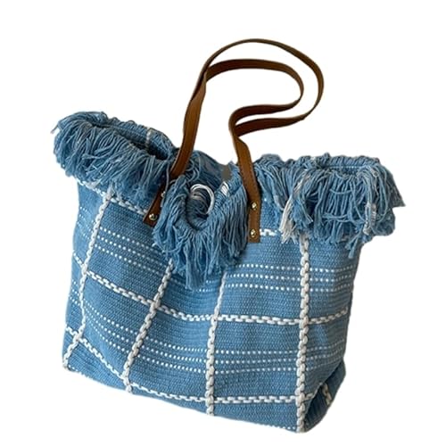 CVZQTE Modische Umhängetasche für Damen mit geräumigem Innenraum. Modische Pendlertasche aus Wolle mit stilvoller Verzierung als Geschenk von CVZQTE
