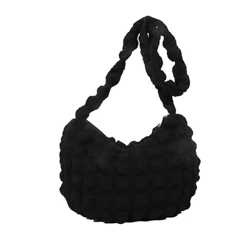 CVZQTE Modische Umhängetaschen aus Nylon, Tragetasche, Handtasche, Unterarmtasche, gesteppt, für den Winter, vielseitige Taschen für Frauen und Mädchen von CVZQTE