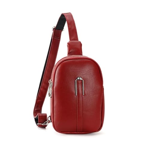 CVZQTE Praktische und elegante Umhängetasche für Damen, tragbare Brusttasche aus PU-Leder, funktionale Schultertasche von CVZQTE