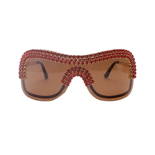 CVZQTE Sonnenbrille im Punk-Stil für Teenager und Mädchen, Party-Sonnenbrille mit Strass-Rahmen und Gläsern, lustiger Stil, trendige Mode, Sommerdekorationen von CVZQTE