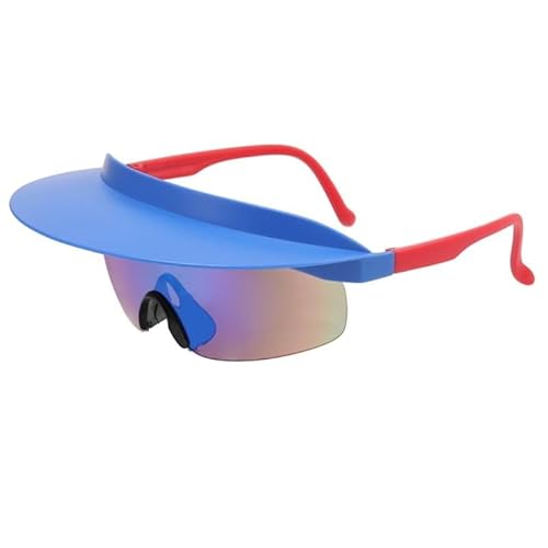 CVZQTE Sonnenbrille mit angebrachtem Visier Visier wird an Sonnenbrillen befestigt Sonnenbrille mit Visierschirm Fahrradsonnenbrille Winddichte Sonnenbrille von CVZQTE