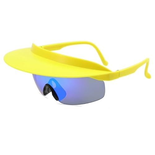 CVZQTE Sonnenbrille mit angebrachtem Visier Visier wird an Sonnenbrillen befestigt Sonnenbrille mit Visierschirm Fahrradsonnenbrille Winddichte Sonnenbrille von CVZQTE