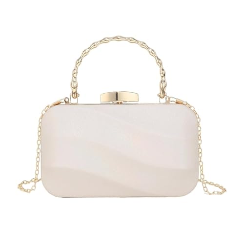 CVZQTE Stilvolle Abendtasche, Schultertasche, Handtasche, Must-Have Accessoire für modische Frauen, champagnerfarben von CVZQTE