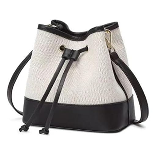 CVZQTE Stilvolle Beuteltasche in Kontrastfarbe für Damen, geräumige und vielseitige Handtasche, Tragetasche mit verstellbarem Schultergurt für verschiedene Anlässe von CVZQTE