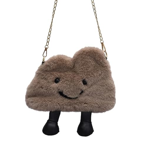 CVZQTE Süße kleine, wolkenförmige Umhängetasche, Handtasche mit Kette, modische Schultertasche für Mädchen von CVZQTE