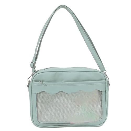 CVZQTE Transparente Tragetasche für Damen, transparente Umhängetasche, süße Schultertasche, Messenger-Tasche mit verstellbarem Riemen, schöne Dating-Tasche von CVZQTE