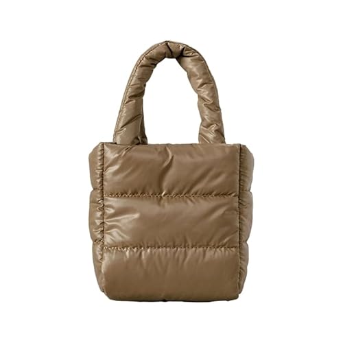 CVZQTE Trendige große Handtasche, gesteppt, Schultertasche für Damen, geeignet zum Einkaufen und Reisen, khaki von CVZQTE