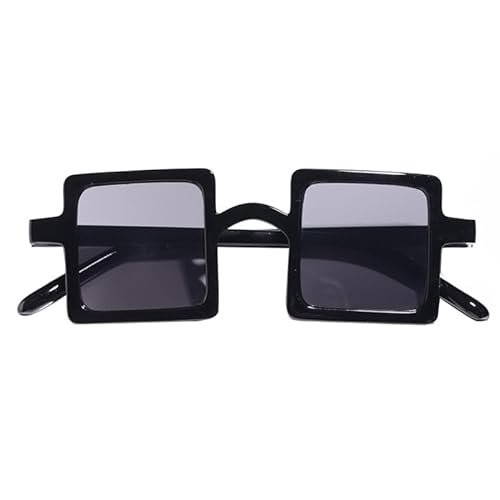 CVZQTE Übergroße quadratische Kindersonnenbrille, trendige Kleinkind-Sonnenbrille mit flacher Oberseite für Mädchen und Jungen im Alter von 2–10 Jahren, UV-Schutz, transparente Strandsonnenbrille von CVZQTE