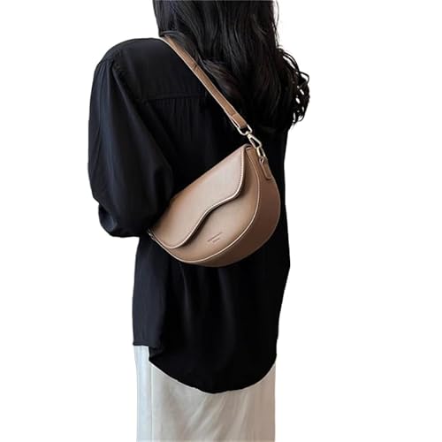 CVZQTE Umhängetasche, Freizeit-Modetasche, Schultertasche, vielseitige, trendige Tasche für Teenager-Mädchen, breiter Riemen, Mini-Handytasche aus Leder von CVZQTE