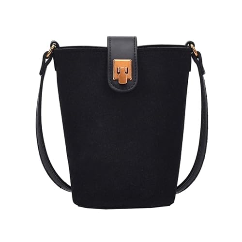 CVZQTE Umhängetasche für Damen, Vintage, Umhängetasche, Kuriertasche, Mädchen, Shopping, Dating, kleine Handytasche, Schwarz von CVZQTE