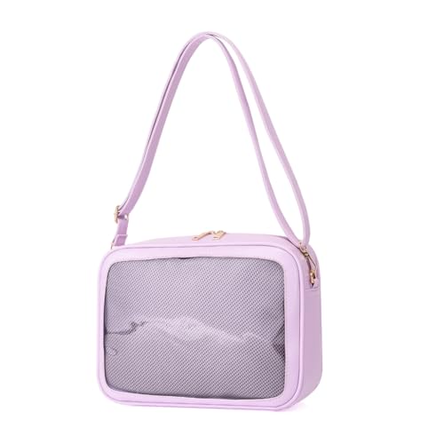 CVZQTE Umhängetasche für Mädchen und Damen, transparente Umhängetasche, süße Umhängetasche, JK-Handtasche mit verstellbarem Schultergurt von CVZQTE