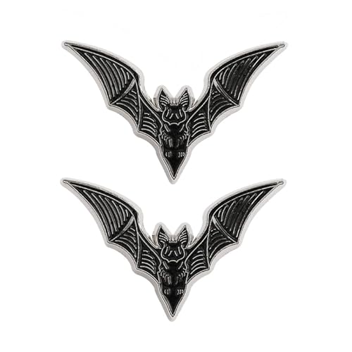 CVZQTE Vampir-Fledermaus-Brosche, Anstecknadel, Halloween-Spinne, Anstecknadel, Accessoire für Damen und Herren, Vintage-Tier-Brosche, Fledermaus-Brosche, Sterling-Silber von CVZQTE