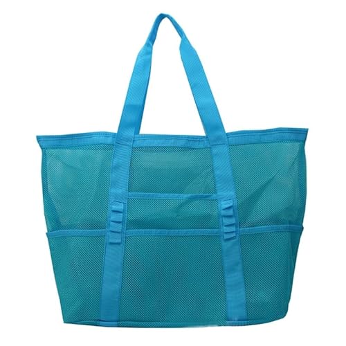 CVZQTE Wasserdichte Tasche, große Kapazität, Strandtasche, Reise-Umhängetasche, große Kapazität, Nylon-Handtasche, himmelblau von CVZQTE