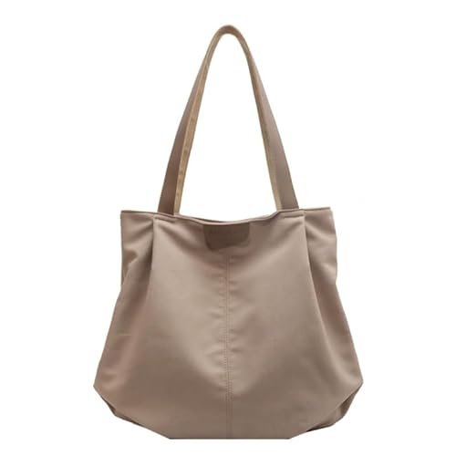 Damen Canvas Tasche Modern und Elegant Schultertasche Lage Kapazität Handtasche für Shopping Business und Reisen, khaki von CVZQTE
