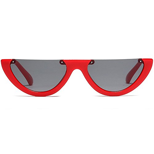 Damenmode für Dreieck Halbrahmen ohne Rahmen Retro Sonnenbrille Super Cool von CVZQTE