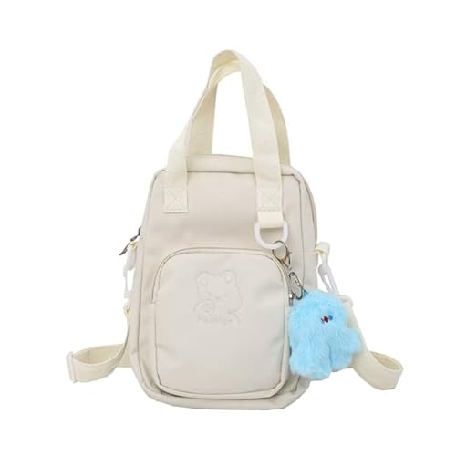 Harajuku Umhängetaschen für Frauen Mädchen JK Tasche Transparente Canvas Handtaschen Süße Schulbuchtasche JK Schultertasche von CVZQTE