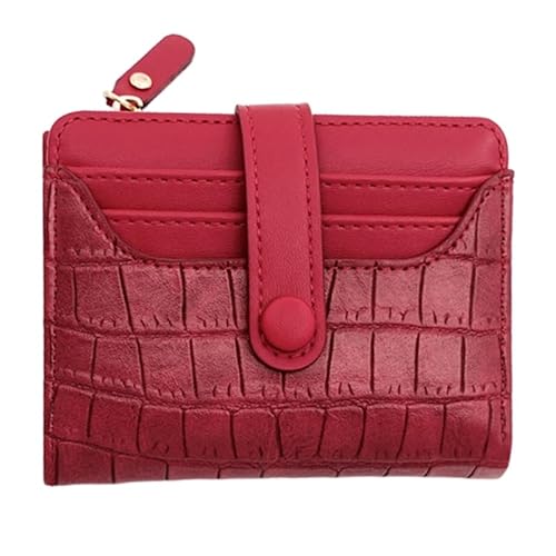 Kleine Geldbörse für Damen, Münztasche aus PU-Leder, Kurze Geldbörse, Reißverschlüsse, Münzbörse, Mini-Geldbörse, modische Münzbörse von CVZQTE