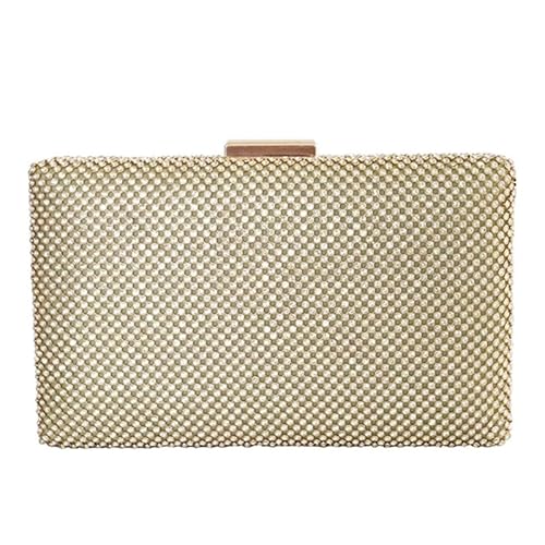 Modische Abendtasche, Clutch, Handtasche, einzigartige Umhängetasche, abnehmbarer Schultergurt, gold von CVZQTE