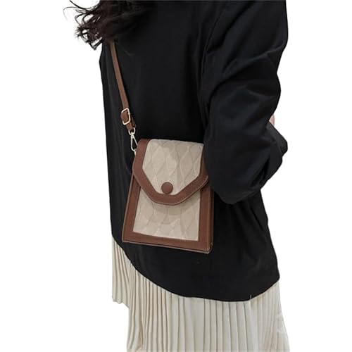 Modische Designer-Handtasche, kleine Vintage-Umhängetasche, Telefon-Powerbank-Halter für Frauen, geeignet zum Tragen von Telefonen von CVZQTE