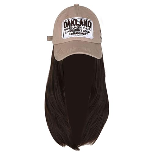Verstellbare Baseballkappen Mit Geraden Perücken Für Frauen Teenager Cosplay Kostüm Haarperücken Frisur Baseballkappen Kopfbedeckung Verstellbare Baseballkappen Mit Geraden Perücken Für Frauen Teenager Cosplay Kostüm Haarperücken Frisur Baseballkappen Kopfbedeckung von CVZQTE