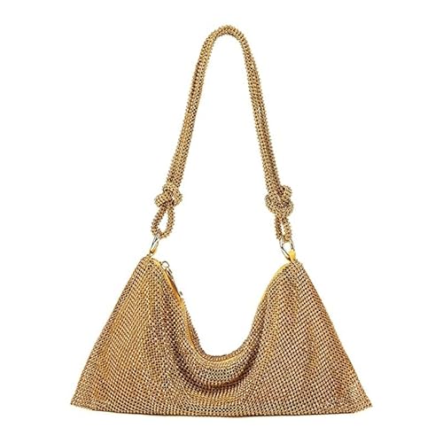 Wunderschöne Mesh-Diamant-Abendtasche, Handtasche, Unterarm-Umhängetasche, Clutch, Must-have für Tochter, Frauen, Freundin, Geburtstag von CVZQTE