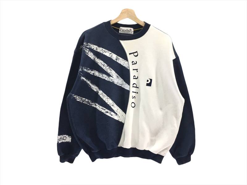 2-Ton Paradiso Big Logo Pullover Spellout Sweatshirt von CVichaivintage