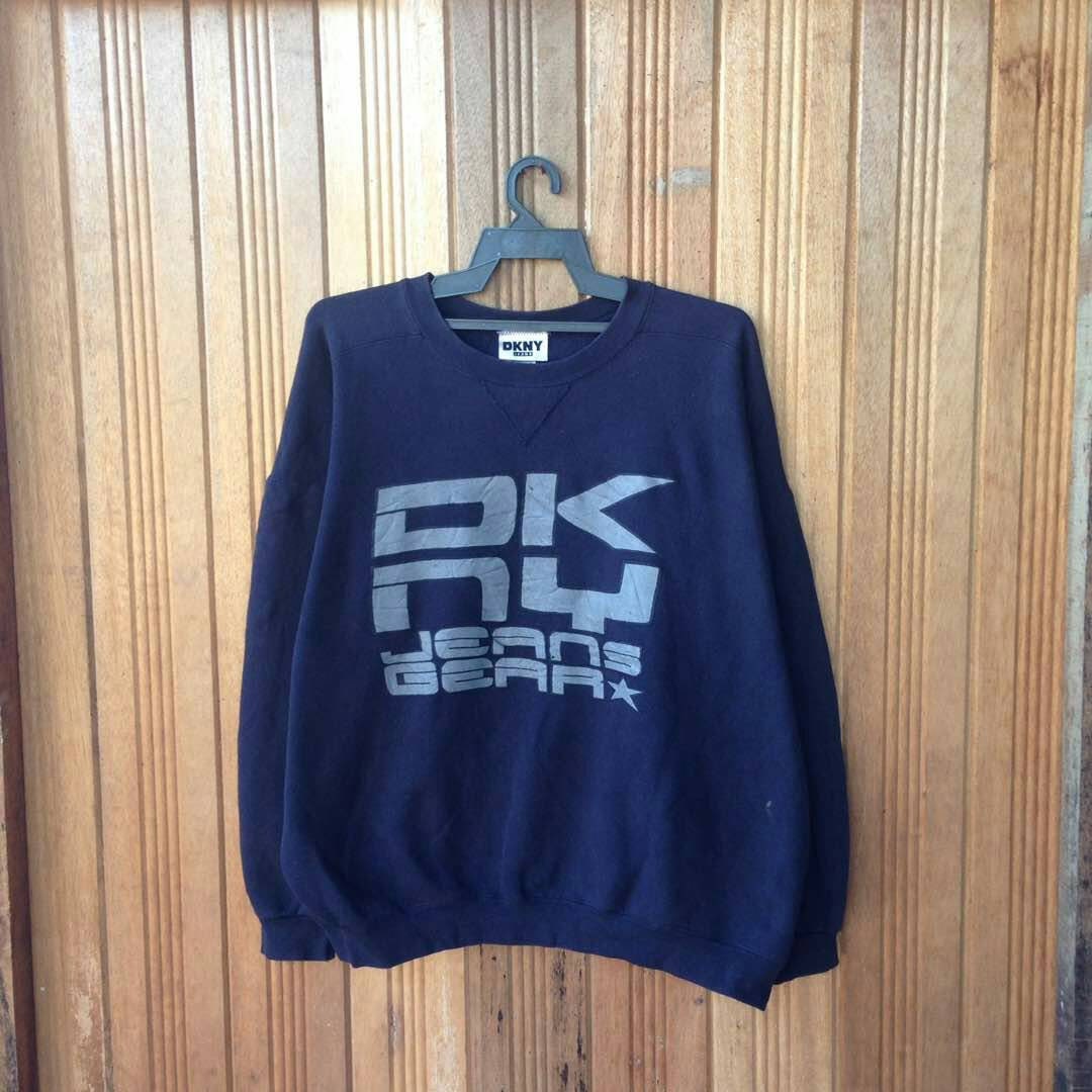 Dkny Spellout Pullover Jumper Sweatshirt von CVichaivintage