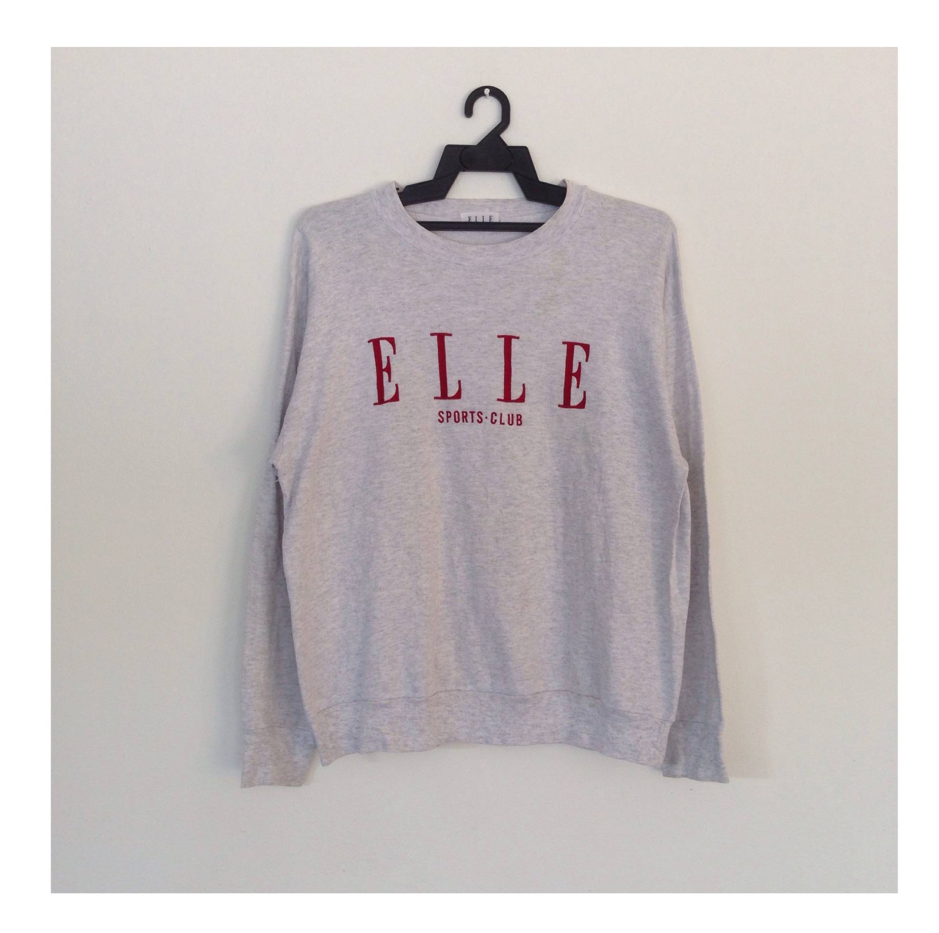 Elle Spellout Stickerei Pullover Sweatshirt von CVichaivintage