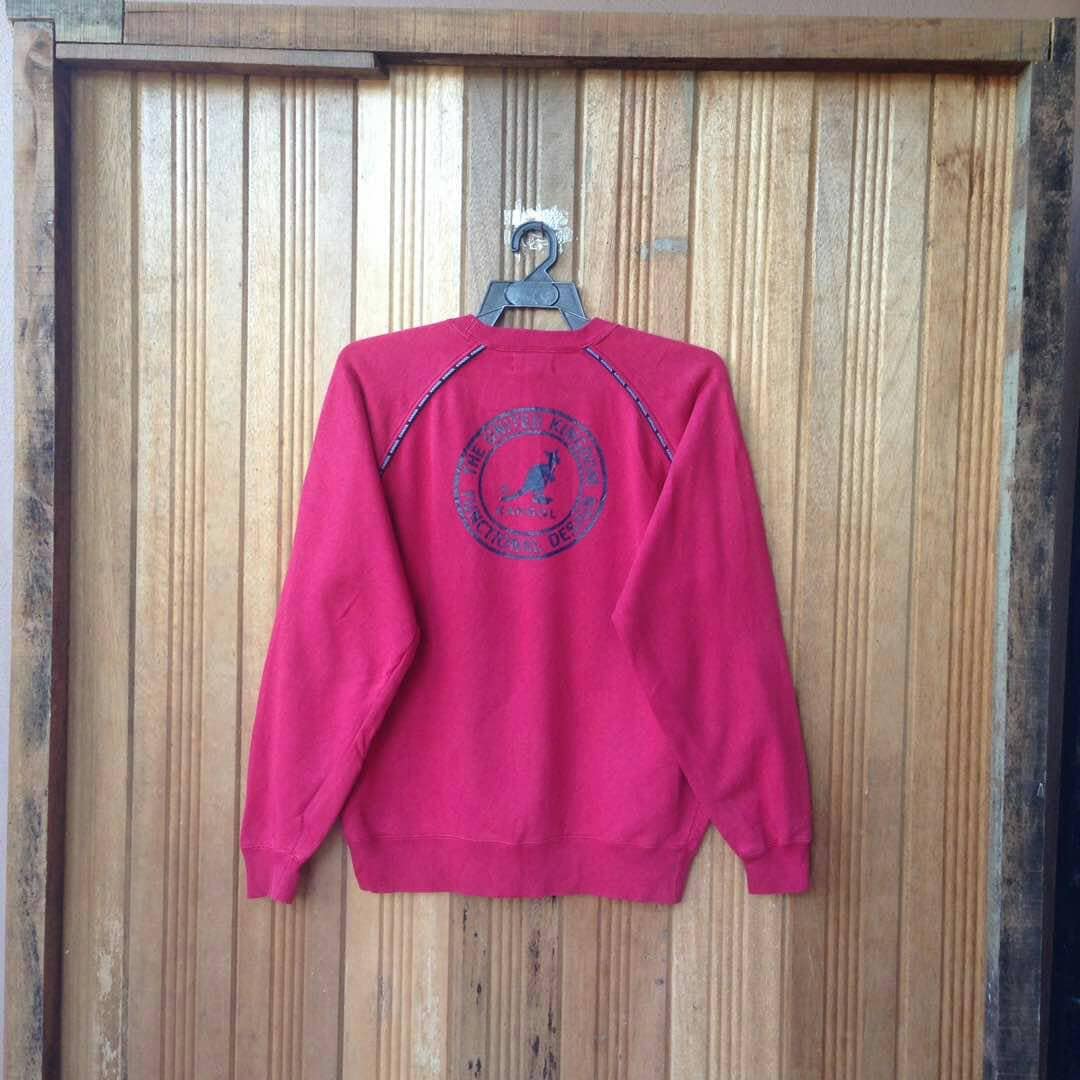 Kangol Große Logo Spellout Stickerei Pullover Sweatshirt von CVichaivintage