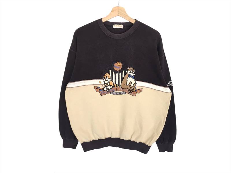 Lancel Paris Großes Logo Spellout Pullover Sweatshirt von CVichaivintage