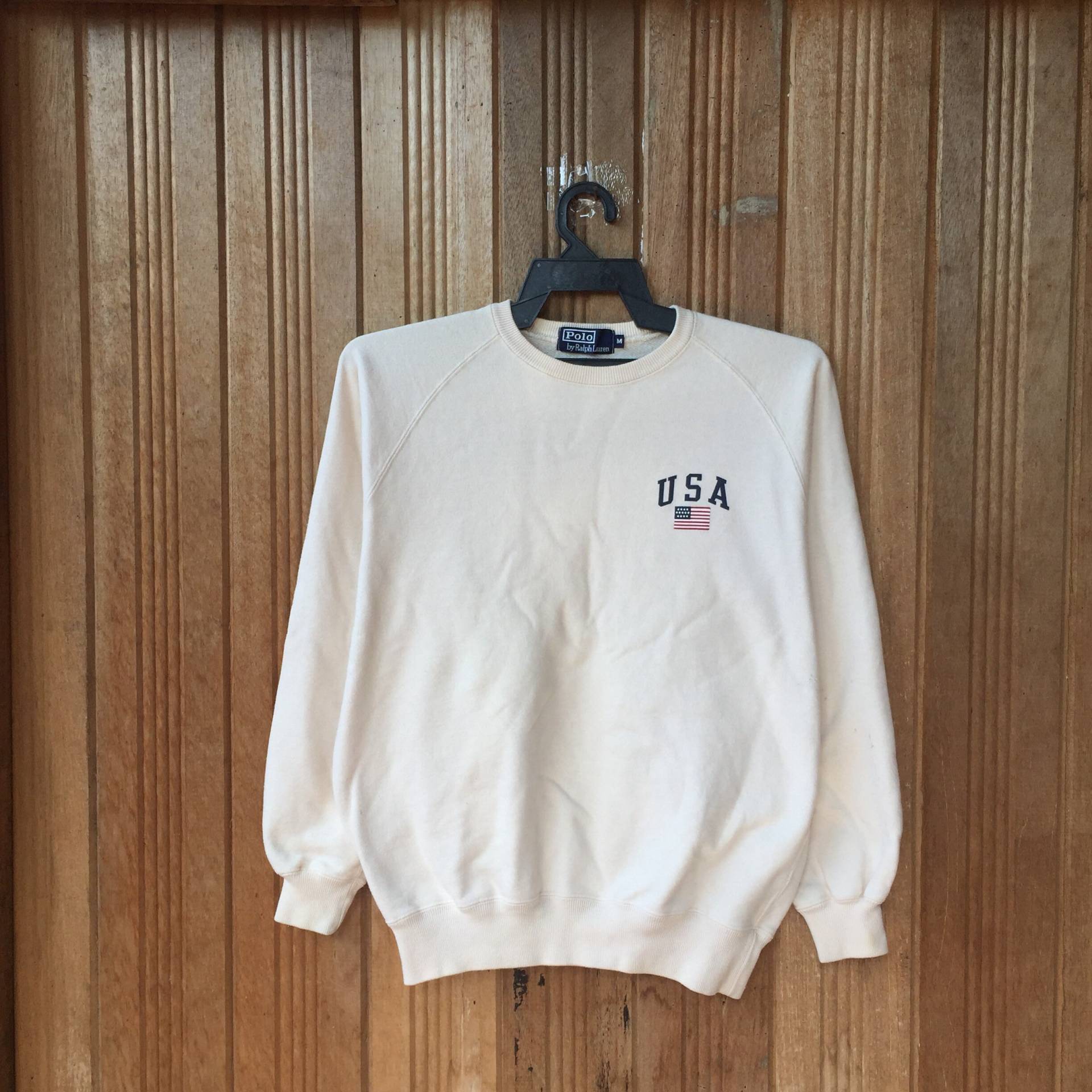 Polo By Ralph Lauren Pullover Sweatshirt Rl Usa Vintage 90Er Jahre von CVichaivintage